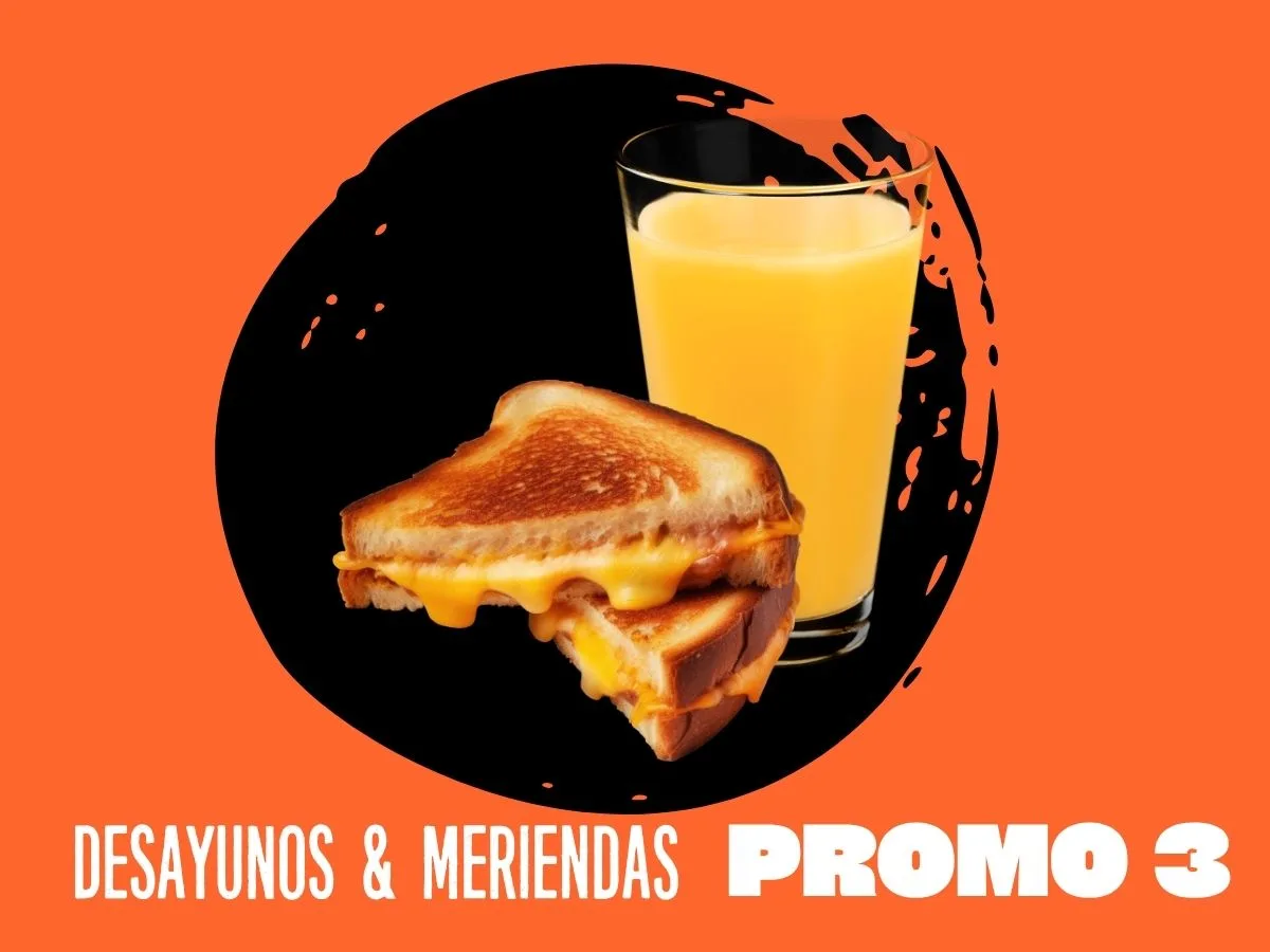 árabe ó 1/2 tostado + Jugo de naranja