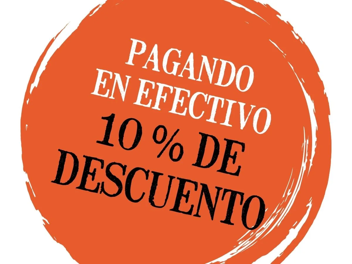 10 % de descuento en efectivo